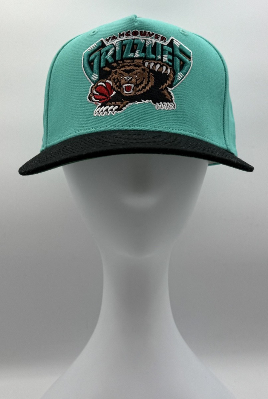 Mitchell & Ness Vancouver Grizzlies NBA Teal & Black Snapback Baseball Cap, NEW